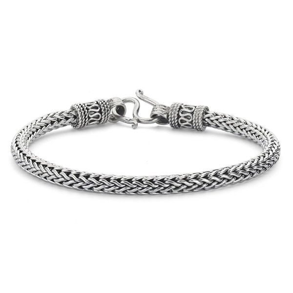 Bratara argint 925 cu model impletit Bali BTU0053 [1]